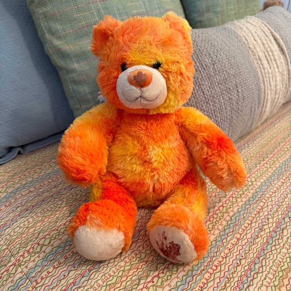 Build-A-Bear Vibrant Orange and Yellow Plush